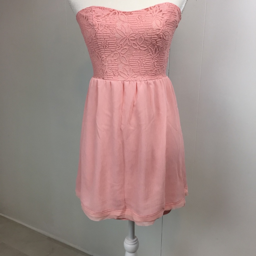Princess Vera Wang Dress Sz 1 Strapless Pink Blush